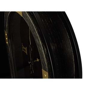 Gold Siyah Ahşap Oval Duvar Satti 41x100 cm