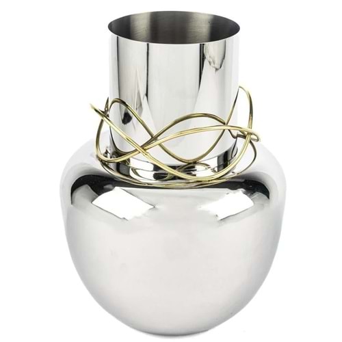 Gümüş Vazo 23x30 cm