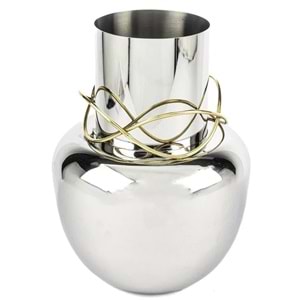 Gümüş Vazo 23x30 cm