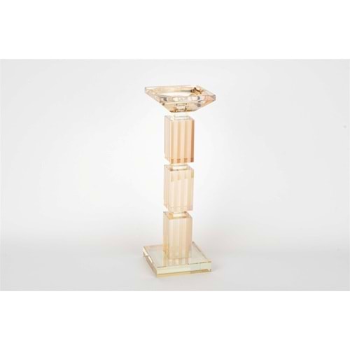 Kristal Şeffaf Mumluk 31 cm