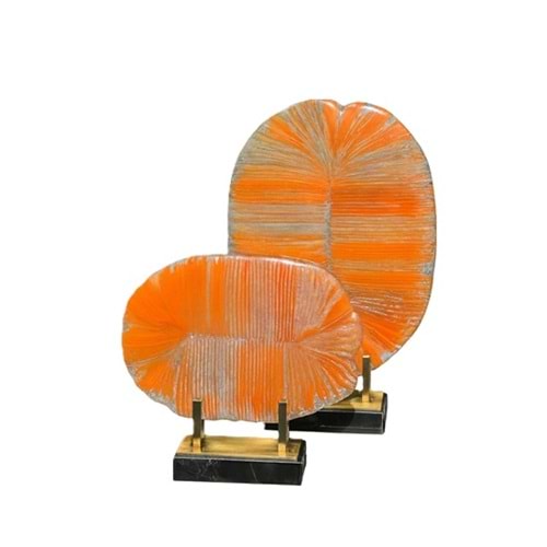 2 li Viva Şeffaf Turuncu Cam Füzyon