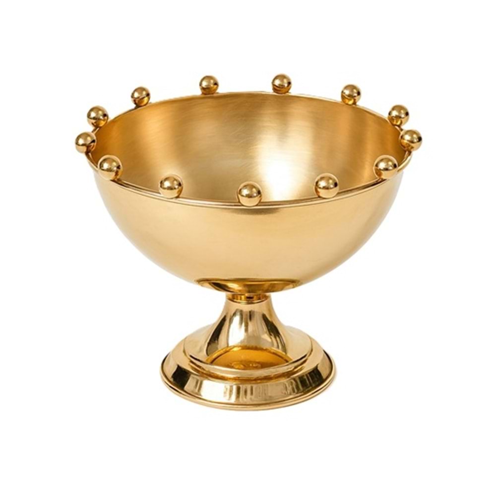 Toplu Lem Kase 25 cm Gold
