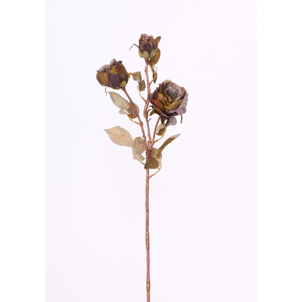 PASTEL YEŞİL TEK DAL GÜL 3 KAFA