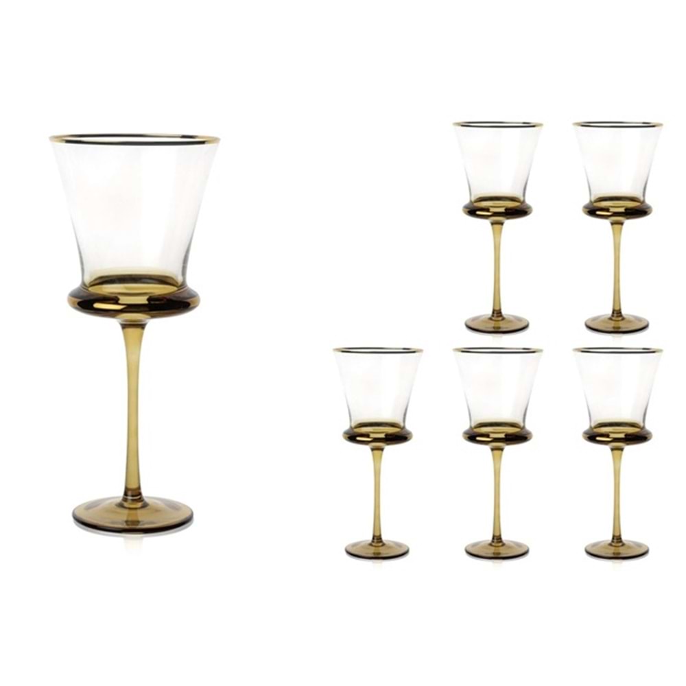 Roxy 6lı Kahverengi Kadeh