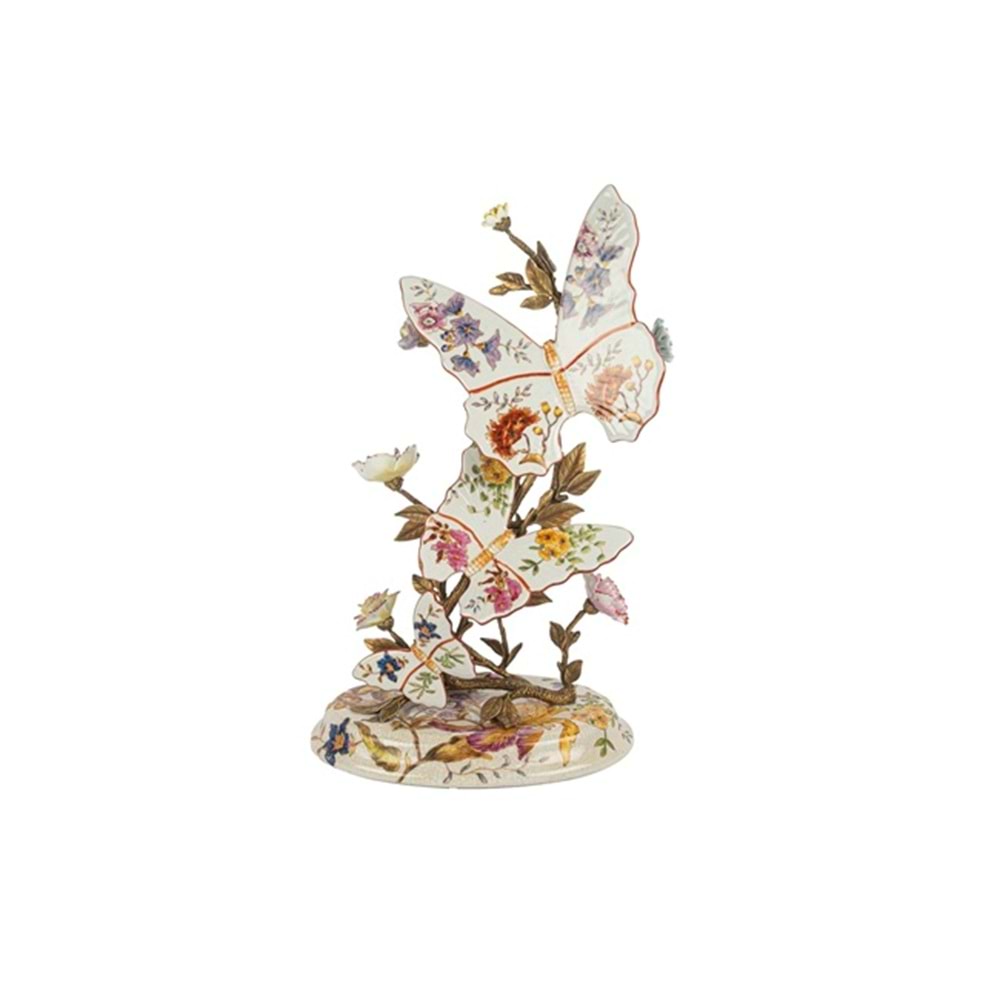 Pembe Kelebek Standı 25x45 cm