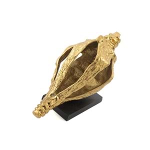 COWRY GOLD METAL DEKOR OBJE