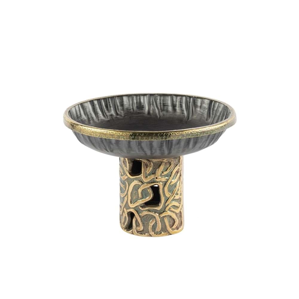 Antrasit Pirinç Antik Dek Sunumluk