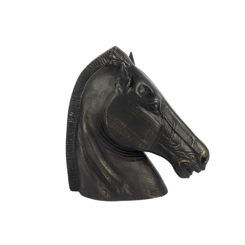 SİYAH AT BÜST 36x16x37 CM