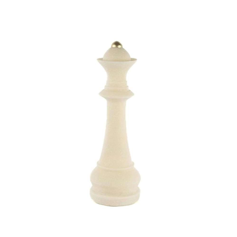 BEYAZ VEZİR DEKOR OBJE 12x41 CM