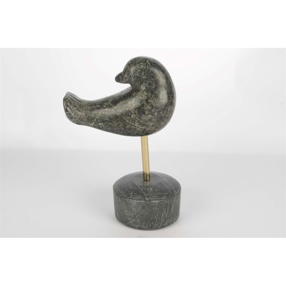 Mermer Kuş Dekor 14x22 cm